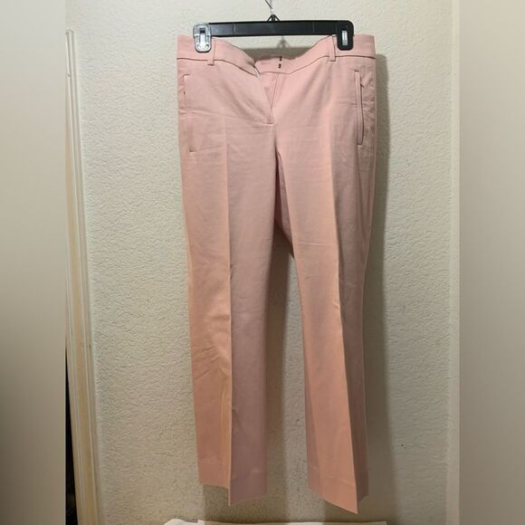 J. Crew Teddie Pants Womens Sz 4 Tall Crop Stretch Flat Front Zip Pockets - Picture 2 of 9